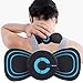 Produktbild Elektrisches Nackenmassagegerät, Zervikalmassage-Pad, EMS-Muskelstimulator Zur Druckentlastung, Mini-Nackenmassagegerät, 6 Modi und 6 Gänge, Massageintensität,(Wiederaufladbarer Typ)