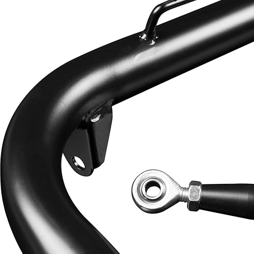 Miniatura 2 de Kit universal de rollo de chasis de acero inoxidable negro de 49 pulgadas, funciona con todos los cinturones de seguridad de automóvil, estilo de