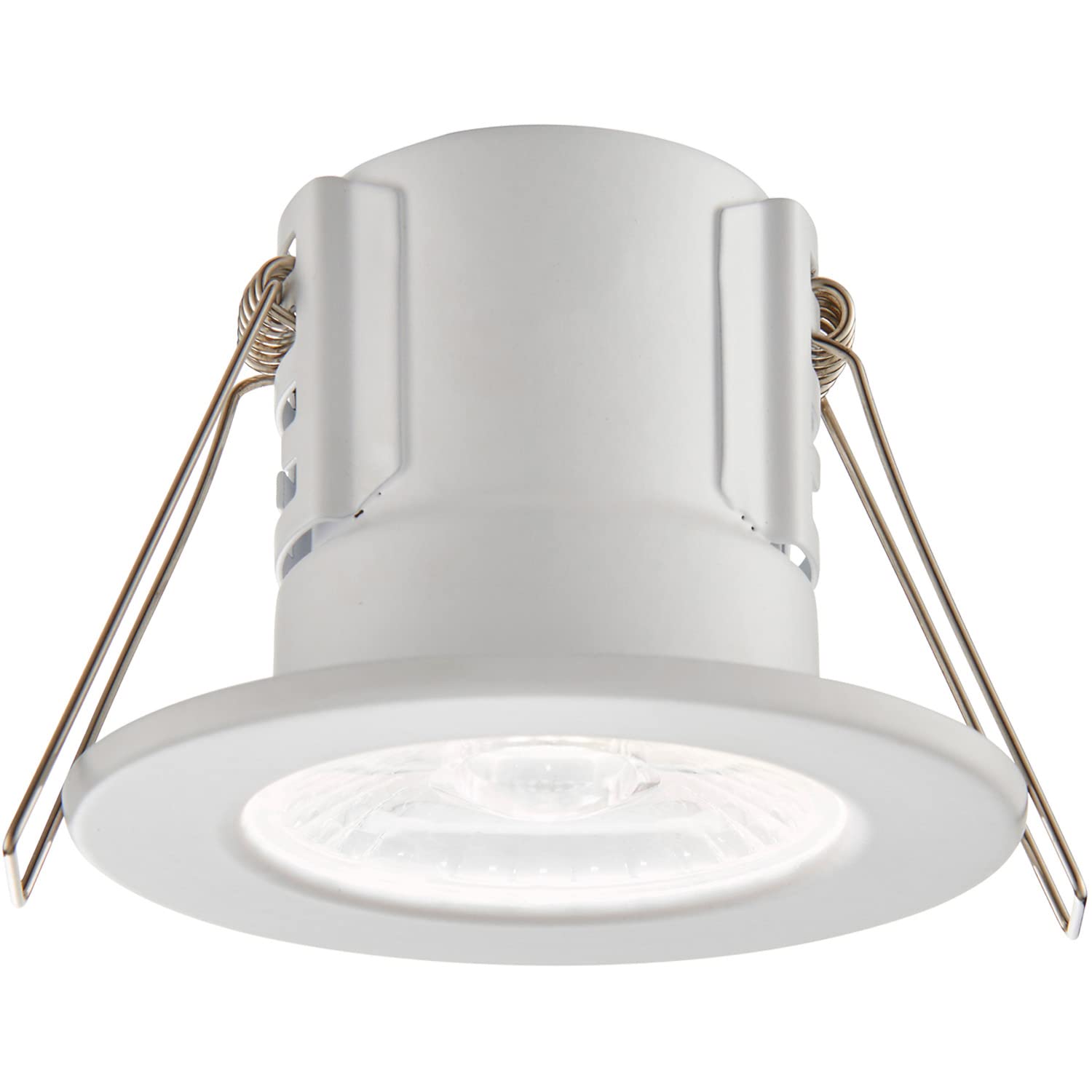 Loops Tool-less Recessed Bathroom Downlight - 8.5W Cool White LED - Matt White