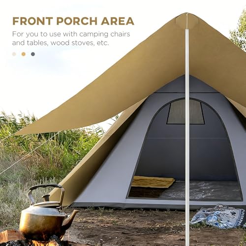 Carpa de camping con dosel para 2-3 personas miniatura 2