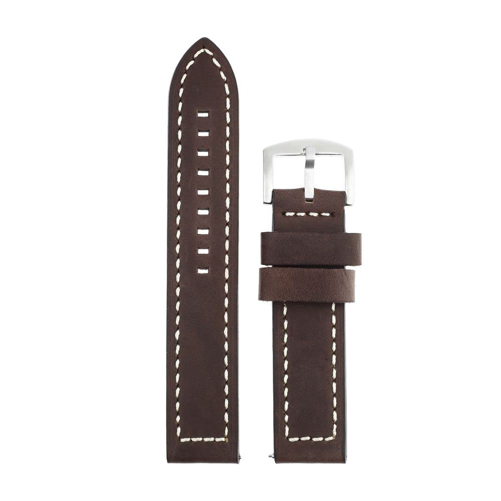Titan22MM BROWN Genuine Leather Strap for MEN