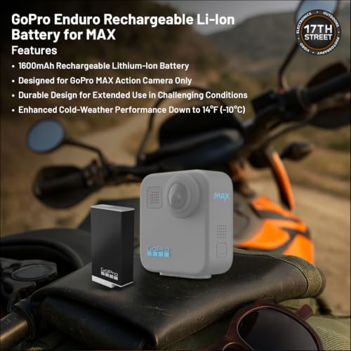 GoPro MAX 360 Action Camera 5.6K30, Rechargeable Enduro Battery & 32GB Kit - image 4