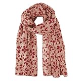 Écharpe imprimée exquise pour femme : l'écharpe pour femme est ornée de fleurs délicates, de feuilles, de cercles et d'autres motifs chics pour égayer votre tenue.