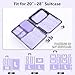 Packing cubes for Travel Luggage Organizer Bags 6 Set Packing Cubes for Suitcases Travel Essentials for Carry on Mesh Suitcase Organizer with Shoe Bag (purple)