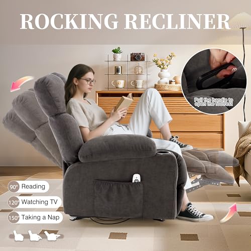 Sillón reclinable ergonómico color negro miniatura 4