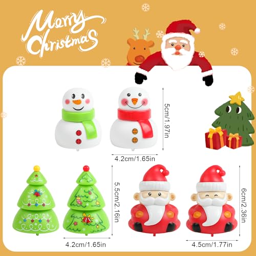 VEYLIN 12 Pack Christmas Pull-Back Toys Assortments Pull-Back Vehicle Christmas Stocking Stuffers Christmas Toys for Kids Party Bag Fillers (VEYLIN-UK-DK641M1P1UKQ) - Image 2