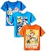 Paw Patrol  Toddler Boys' 3-Pack T-Shirt Shirts, Multi Colored, 4T