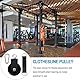 Seilrolle Umlenkrolle 90 mm Block Flaschenzug Fitness Rotation 360° Drahtseilrolle mit Schaukelgurt Karabinerhaken für DIY Home Gym Fitnessgeräte Kabelmaschine