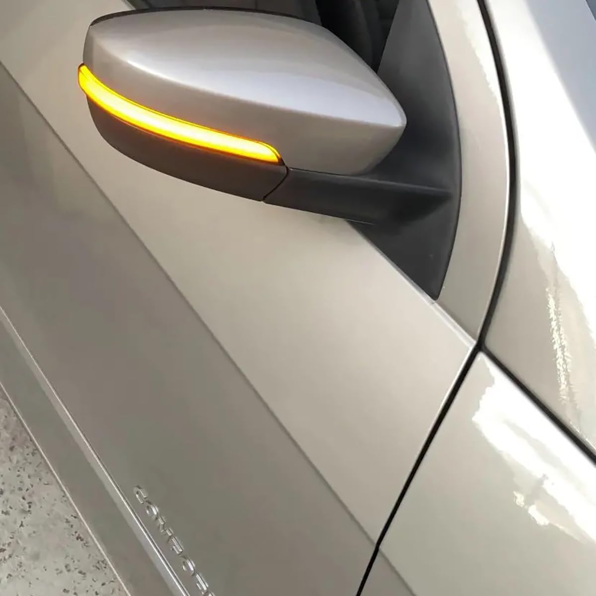 LED Sequential Side Mirror Turn Signal Lights Compatible with VW Jetta MK6 SE 2011 2012 2013 2014 2015 2016 2017 2018, Dynamic Indicator Mirror Marker Blinker, Pack of 2