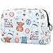 Cartoon-Puppe Kosmetiktasche Damen Federmäppchen Stiftetasch Schminktasche Kulturtasche für Handtasche Makeup Tasche Waschtasche 18.5x7.5x13cm