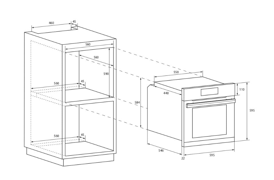 Candy FIDC X100IT Forno Elettrico Convenzionale, 70L, Classe A, Inox, 4 Funzioni, 59,5 x 59,5 x 56,8 cm