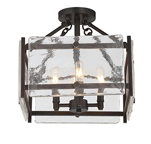 Savoy House 6-3042-4-13, Glenwood Semi-Flush in English Bronze