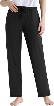 Latuza Womens Petite Soft Viscose Pajama Pants with Pockets