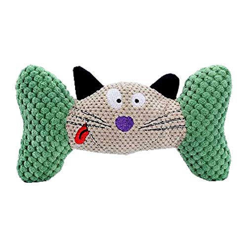 KUTKUT Stuffed Chew Toy Soft Bone Shaped Interactive Toy Durable Squeak Corduroy Pet Bone Toys for Small Medium Dogs Teething Training Toys (Green) (B08XJG9KMC) Amazon Price History, Amazon Price Tracker