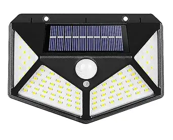 no.1 first choice 100 LED Bright Outdoor Lights with Motion Sensor Solar Powered Wireless Waterproof Night Spotlight for Outdoor/Garden Wall, Solar Lights for Home ino Need Electricity