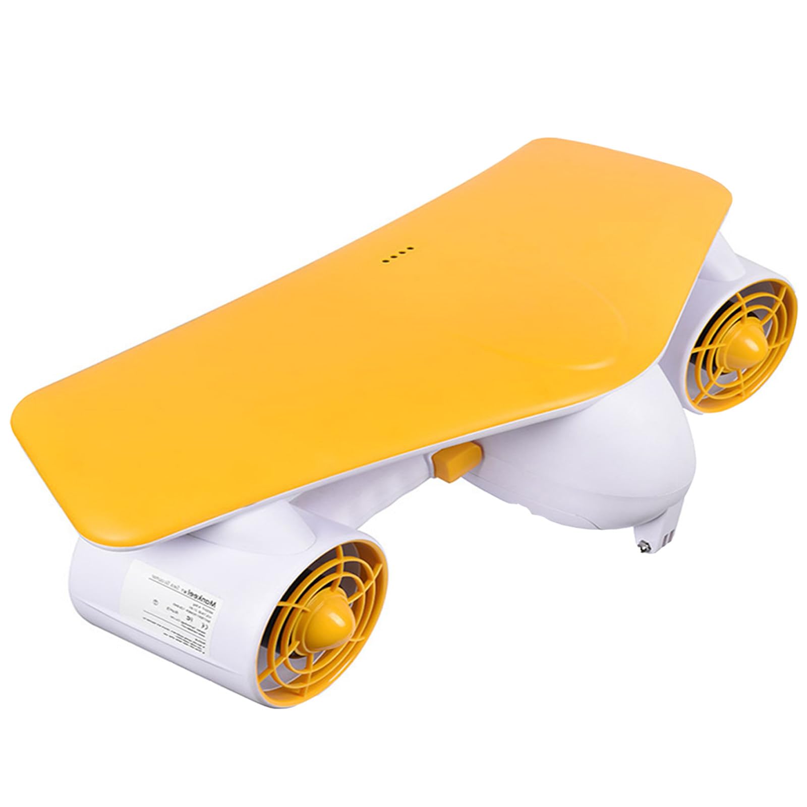 Lpoxuru Lightweight 4.7kg Underwater Thruster, 50m Waterproof Diving Scooter, 22.2V Battery, 30 Mins Runtime, Variable Speed Underwater Propeller for Water Sports Yellow