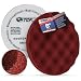 TCP Global 8" Red Waffle Foam Buffing Pad Extra Coarse Cutting Buffing Hook & Loop Grip Polish Car
