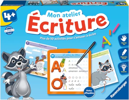 Ravensburger - Jeu Educatif - Mon atelier d'écriture - Coffret complet éducatif - Apprentissage ludique de...