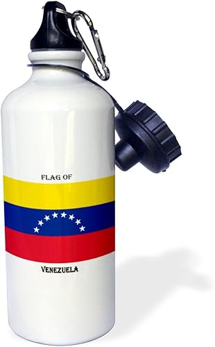 Miniatura 2 de 3dRose Flag Of Venezuela - Botella de agua deportiva, 21 onzas, multicolor