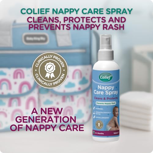 Colief Nappy Care Spray Hydrogel Spray Cleans, Protects And Prevents Nappy Rash Over 300 Nappy Changes Per Bottle 150ml - Image 3