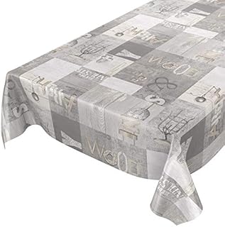 Obrus ceratowy w nowoczesnym stylu industrialnym, woskowany, sättige, beständige Farben, 100 x 140 cm