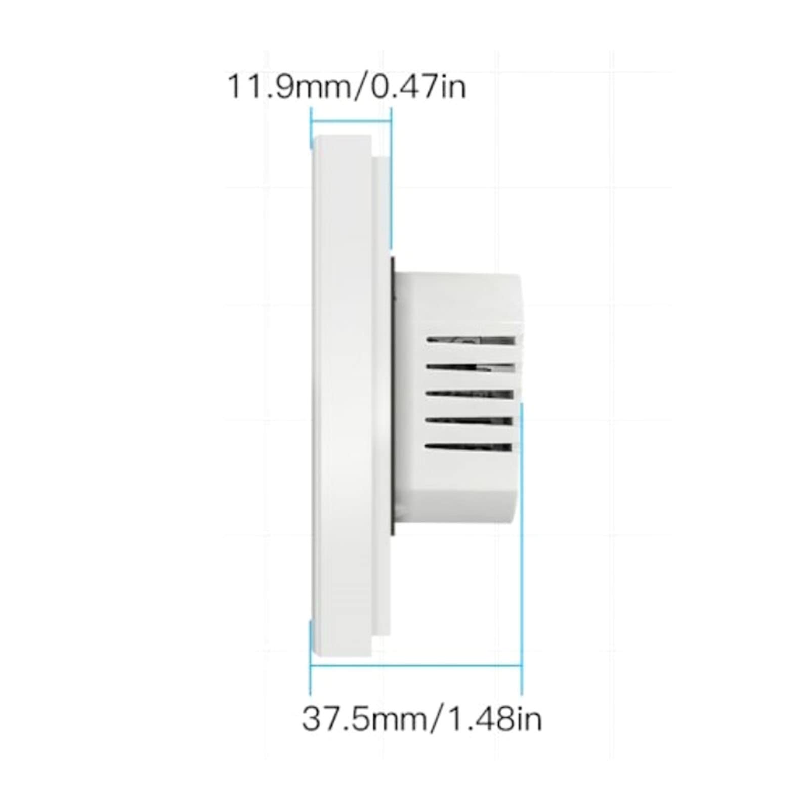 Hyuduo Termostat Podłogowy do Użytku Domowego WiFi Programowalny Regulator Temperatury w Pomieszczeniu Cyfrowy Ekran Dotykowy Duży Wyświetlacz LCD 95 do 240 V 41 95 F Salonu w Sypialni