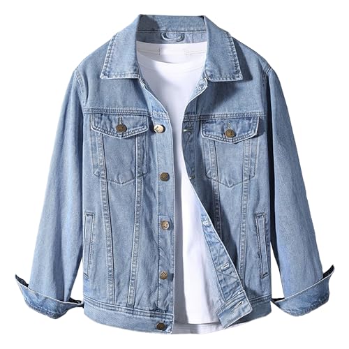 Chaqueta de mezclilla para hombre estilo tractor vintage miniatura 1