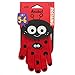Rostaing anabel-it5 – 6 Handschuh Kinder Marienkäfer. Leash Handgelenk Handfläche Rutschhemmende, rot, 20 x 11 x 1,5 cm