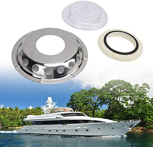 Boat Vents Round Air Vent Stainless Steel Air Vent Ventilation Window Marine Hardware Assembly Transparent Centre for Ships