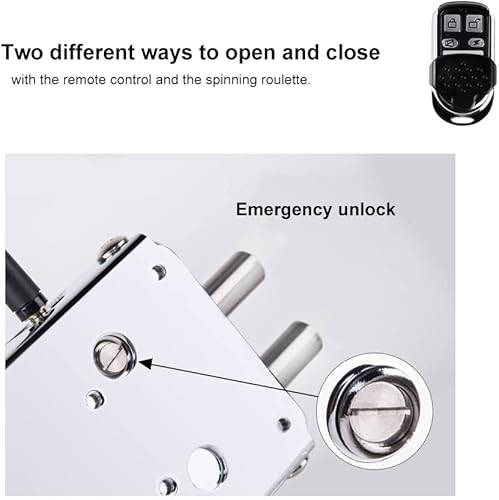 Miniatura 6 de Cerradura de puerta inteligente electrónica con control remoto, inalámbrico inteligente, cerrojo electrónico, antirrobo, cerradura de puerta oculta,