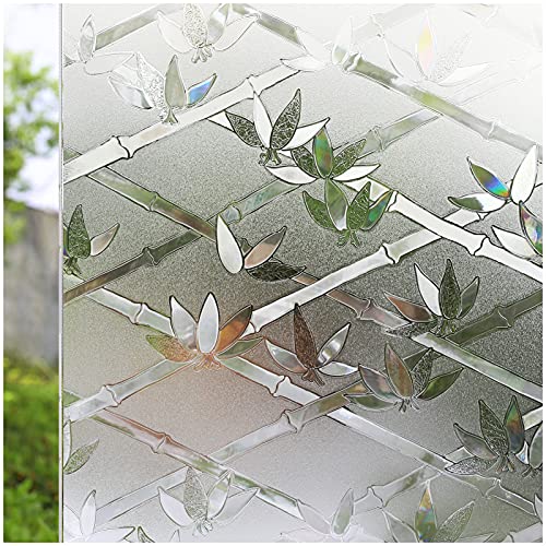 CottonColors Privacy Window Film 3D Ecology Non Toxic Static Decoration for UV Rejection Heat Control Energy Saving Privacy Glass Stickers,17.4 x 78.7 Inches