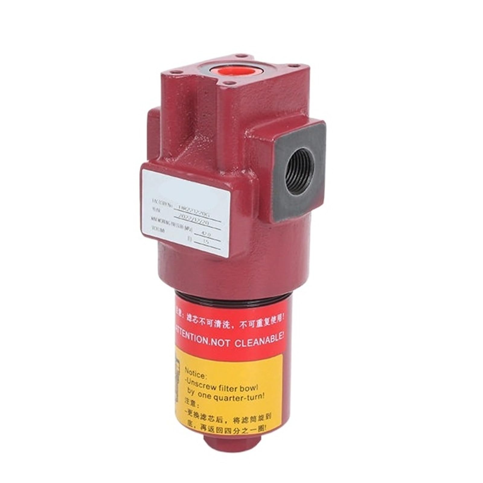 Filtre de ligne de pression hydraulique série DFON, filtre à huile en