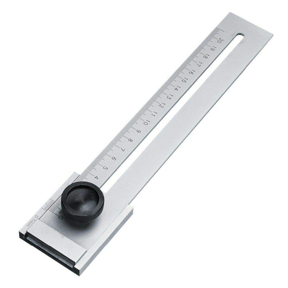Vogueing Tool 0-200mm Stainless Steel Ruler, Metal Cut Scraper Ruler Scribing Marking Gauge For Woodworking Measuring