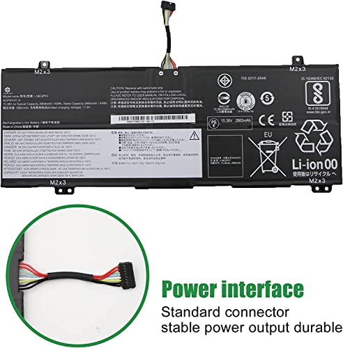 Bateria de substituição para laptop compatível L18C4PF3 5B10T09081 5B10W67415 Lenovo Flex 14 2-in-1