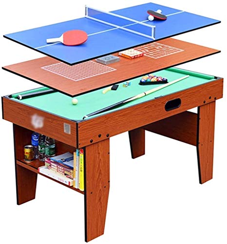 Tavolo da gioco multifunzione 4 in 1, tavolo da biliardo nero a otto scomparti, tavolo da air puck, tavolo da hockey su ghiaccio, tavolo da biliardo multifunzionale quattro in uno per la casa