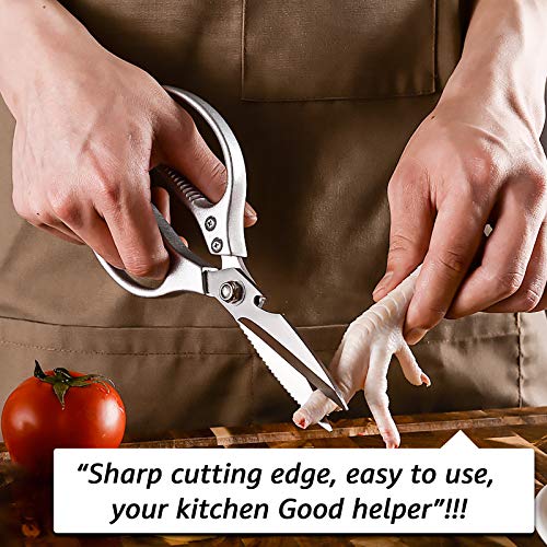 image for Jansamn Kitchen Shears, Kitchen Scissors Heavy Duty, Stainless Steel M