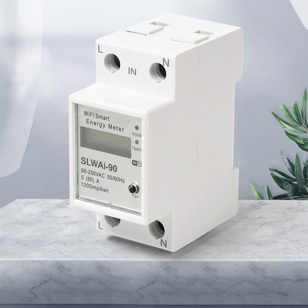 Tuya WIFI Din Rail Misuratore di Energia Interruttore di Intelligente Misuratore di Misurazione Elettronico AC 220V Kwh Contatore Fattore di Frequenza