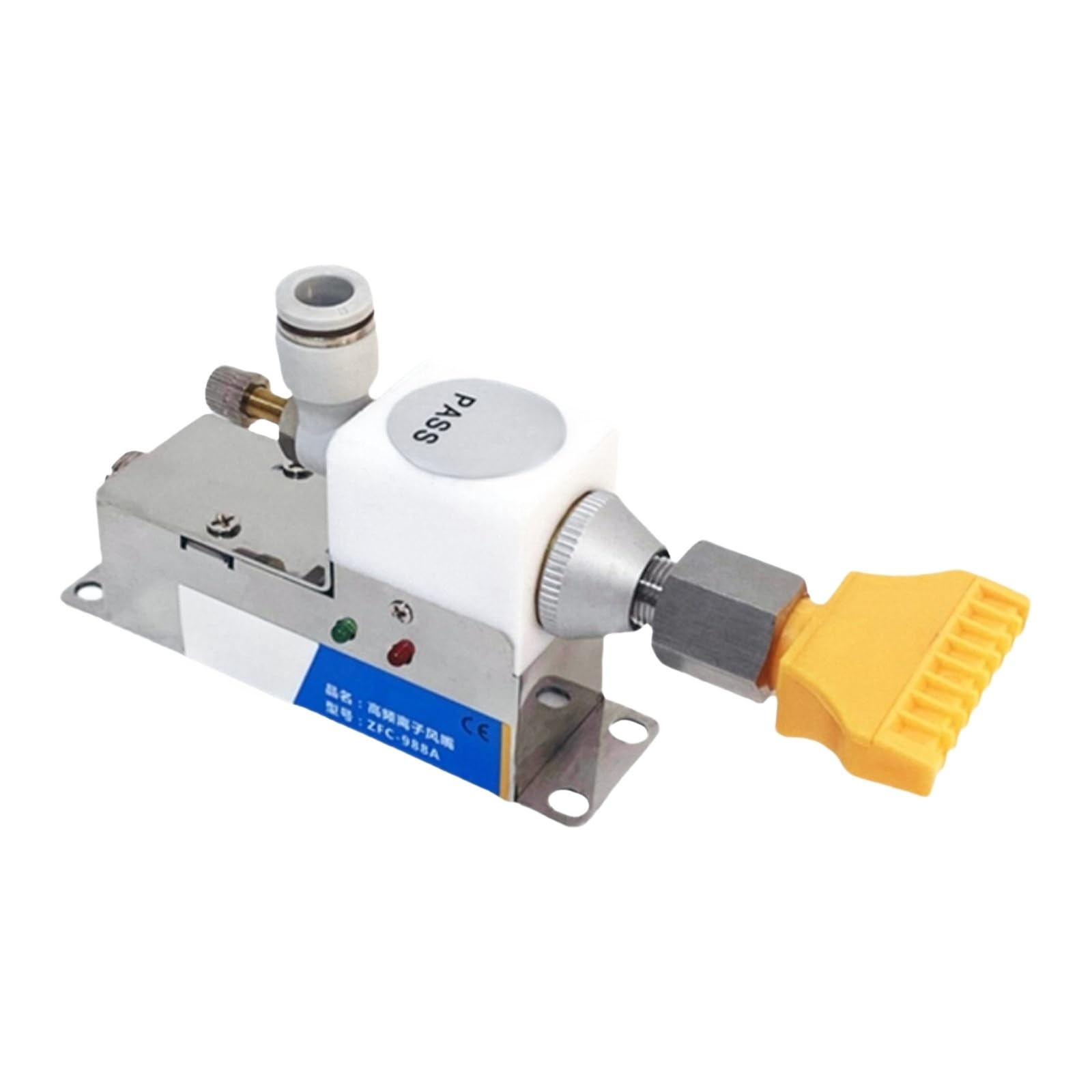 ZFC-988A - Pistola de aire de plasma compacta en miniatura para eliminación electrostática y boquilla de polvo (boca plana de 40 mm se sopla)