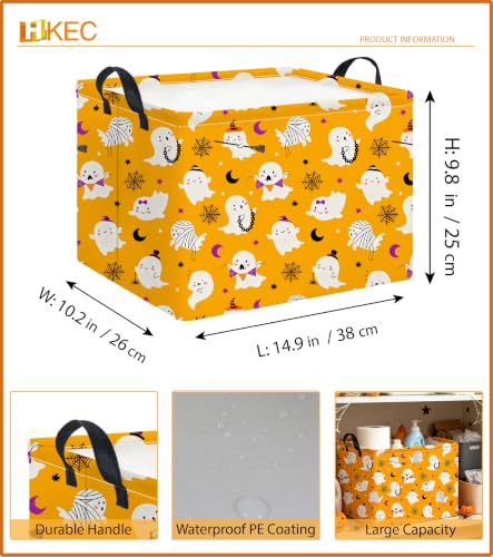 Image of Rectangle Storage Basket,Gift Basket,Room Decor(Chain Ghost Halloween)