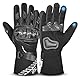 BEAST RAGE Winter Motorradhandschuhe, Thermo Motorradhandschuhe wasserdicht Winddicht für Männer und Frauen warme Motorradhandschuhe mit Touchscreen für Motocross-Rennen (Schwarz, M)