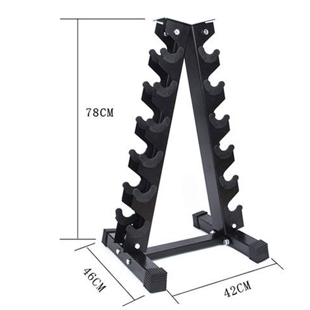 Gym Equipment Stand, Triangle And Big Leaf 5-tier Dumbbell Storage ...