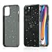 Produktbild Meifigno Glitzer iPhone 12 Hülle, iPhone 12 Pro Hülle, Harter Rücken mit weichem TPU-Stoßfänger, [Militärschutz] mit Luftkissen, glänzende, Glitzer Hülle für iPhone 12/12 Pro 6,1", Schwarz