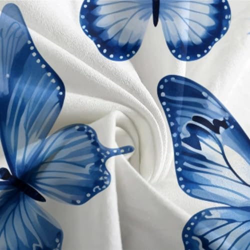 Housse de couette papillon 3D en microfibre douce avec fermeture éclair