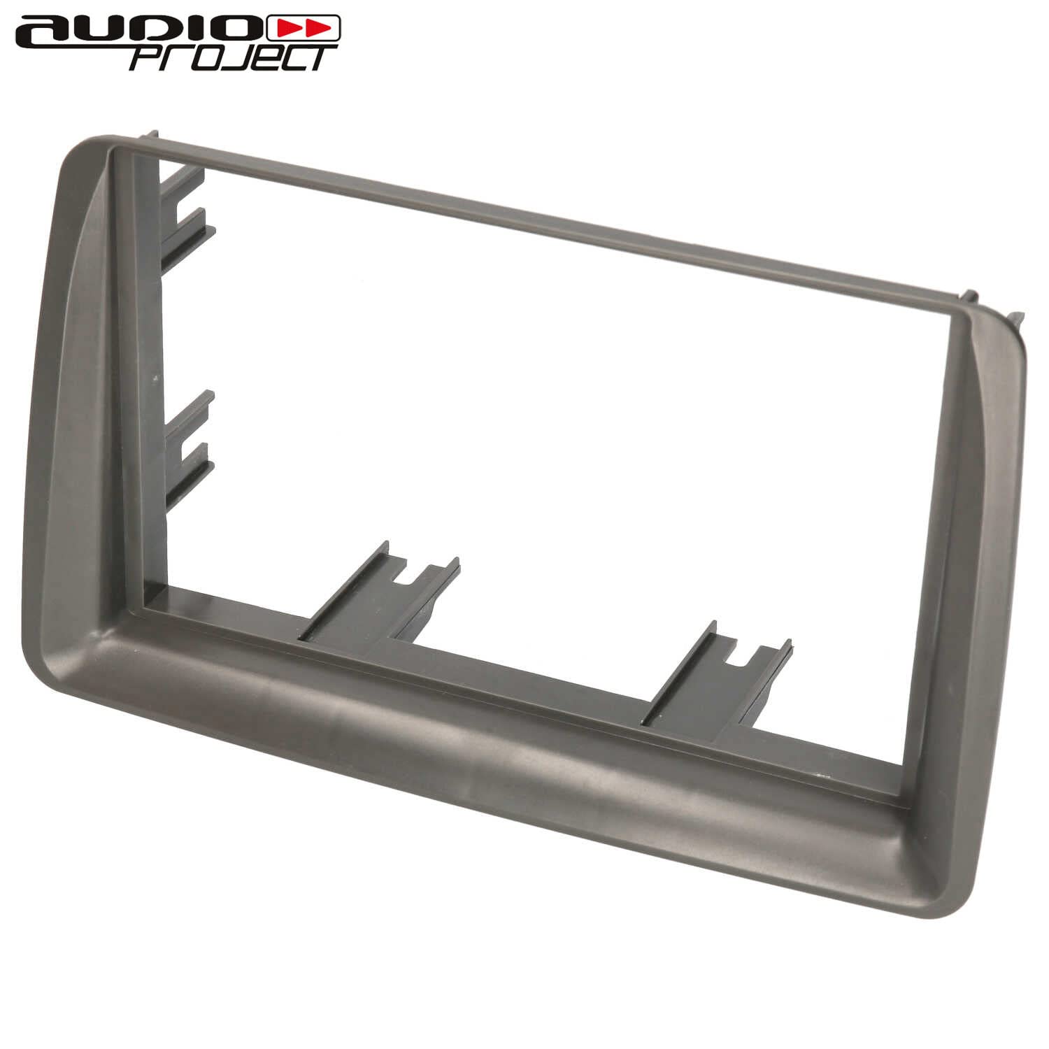 Audioproject A408 - Mascherina autoradio 2-DIN Compatibile con Fiat Panda (169) 2003-2012 Cornice autoradio Mascherina Telaio Adattatore Grigio/Nero