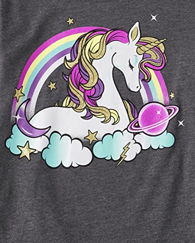 Image of The Children's Place Girls' Unicorns,Sports,Princess Long Sleeve Graphic T-Shirts