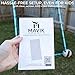 MAVIK Volleyball Rebounder Net - Large 7x4ft Adjustable Volleyball Training Equipment Aid - Gift for Girls, Boys, Kids - Multi Sport Trainer for Lacrosse, Soccer, Baseball, Softball