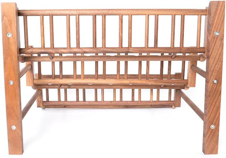 MUXIANG Tobacco Pipe Stand Black Walnut Chinese Sofa Style Pipe Rack Suitable for Pipes Display FA0131 (Shape B)