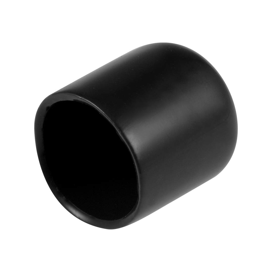 uxcell 20pcs Rubber End Caps 16mm ID Vinyl Round Tube Bolt Cap Cover Thread Protectors Black
