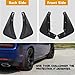 WildWell Mud Flaps Splash Guards for 2015-2024 Dodge Challenger Accessories Replace OEM # 82214141 82214142, Challenger Front & Rear Fender Flaps 4Pcs Black