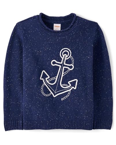 Image of Gymboree Boys' and Toddler Embroidered Pullover Sweater